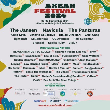 AXEAN Festival 2024 Full Line Up Announcement